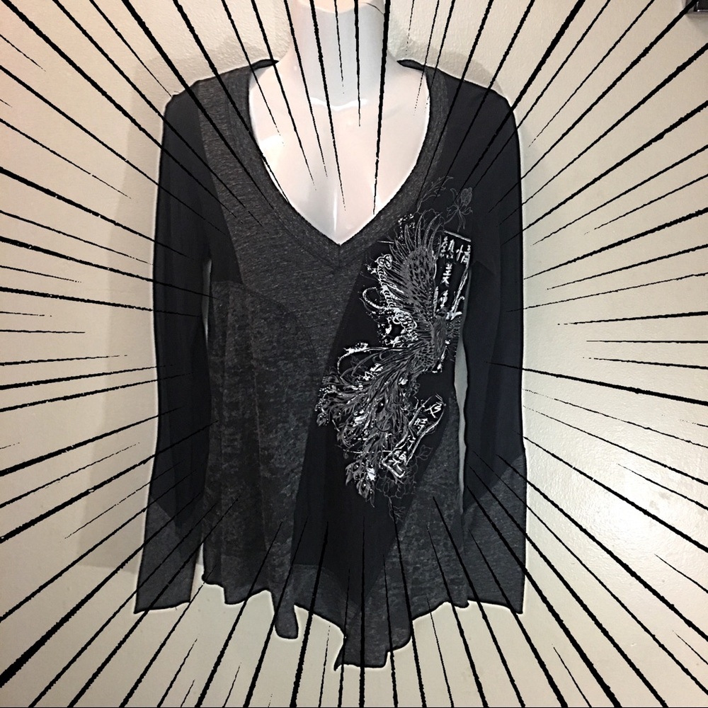 CRASH & BURN PATCHWORK LONG SLEEVE